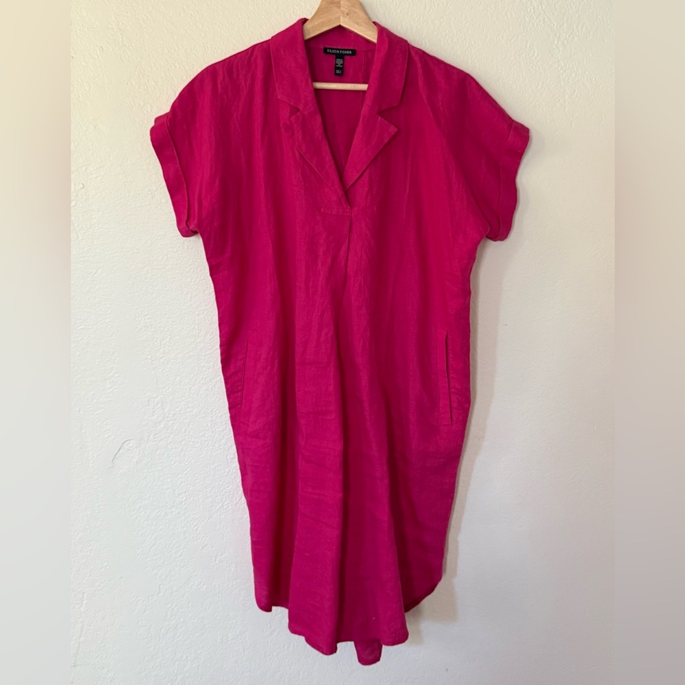 Eileen Fisher organic linen dress. Size small excellent condition. - Picture 3 of 5